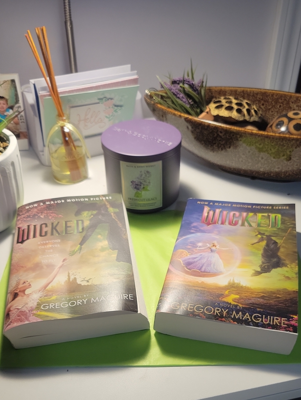 Wicked Paperback Novel by Gregory Maguire - Green & Purple Cover Part 1 & 2